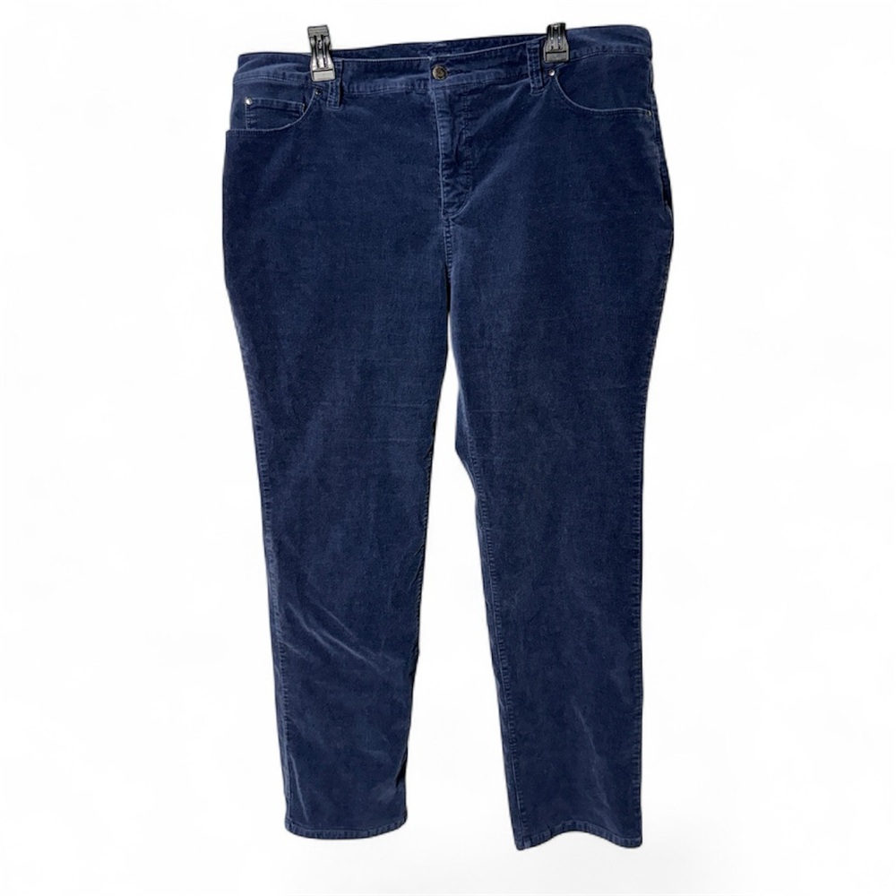 Charter Club Dark Blue Straight Leg Corduroy Pants